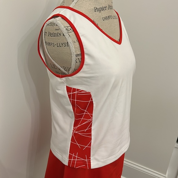 Vintage Red & White Tennis Tank with Matching Skort 🎾 - Picture 2 of 12